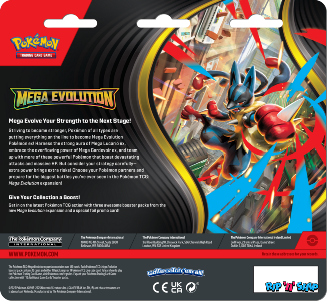 Pokémon TCG: Mega Evolution - 3 Blister Booster - Psyduck