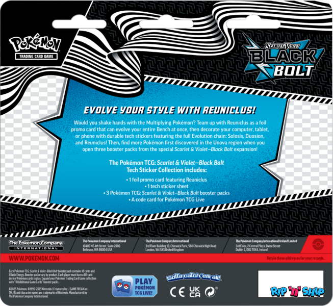 Black Bolt - Tech Sticker Collection